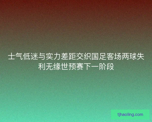 士气低迷与实力差距交织国足客场两球失利无缘世预赛下一阶段